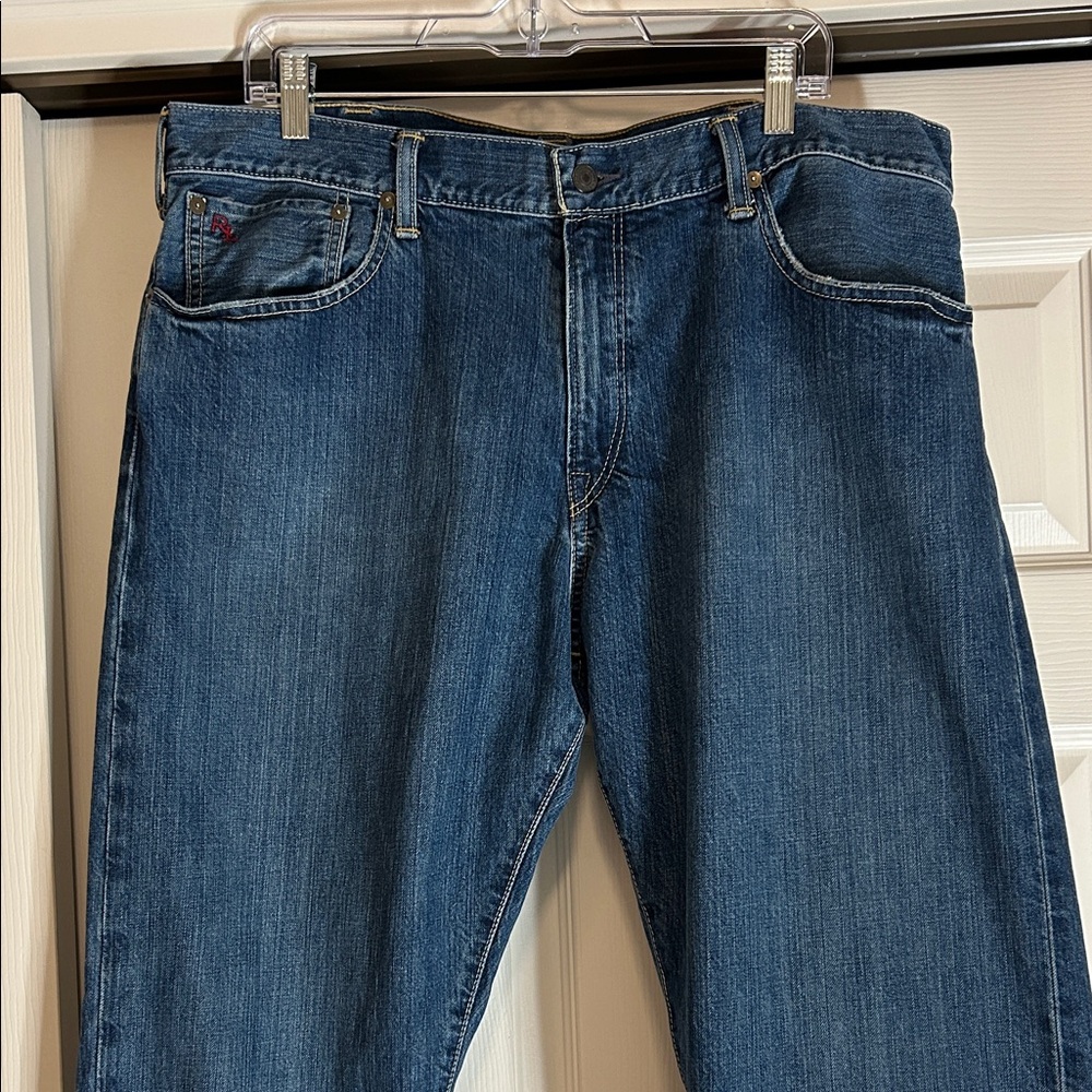 Polo Ralph Lauren Hampton Relaxed Straight-Fit Medium Wash Denim Jeans 38 x 32